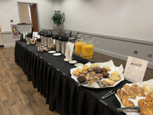 UVCC Merlot Room Catering Tables